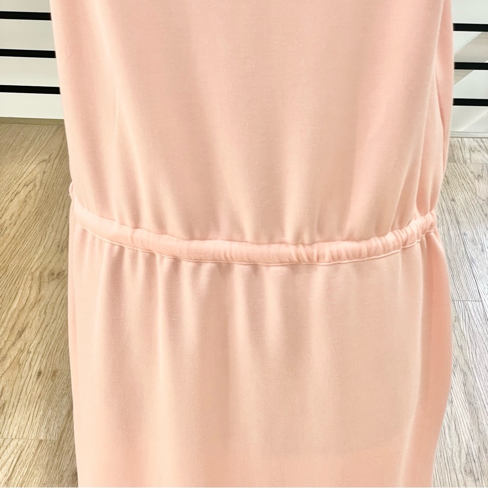 XL GAIAM Sleeveless, coral, pink, orange peach, drawstring dress w/ pockets - Picture 5 of 8
